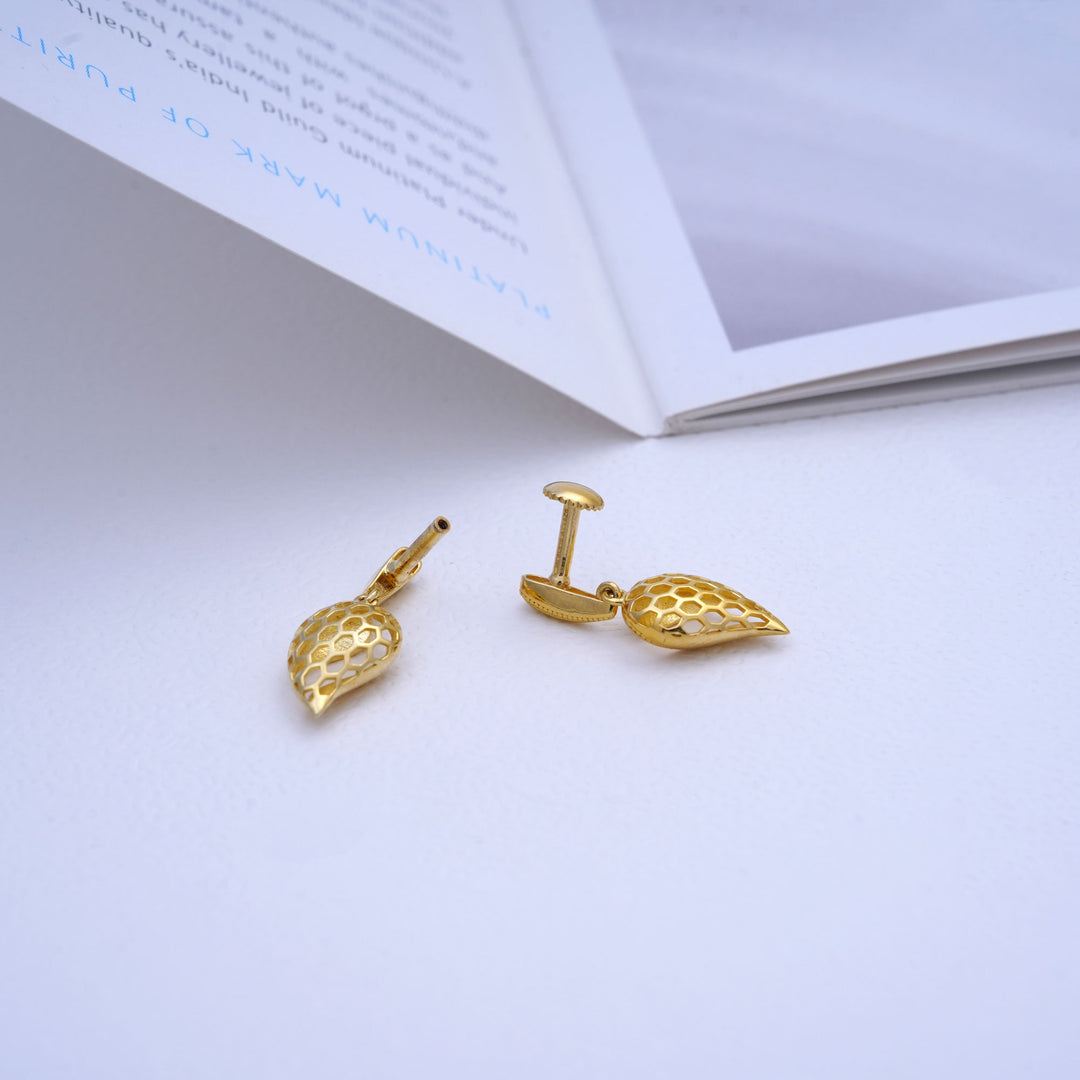 9K Gold Drop Earrings