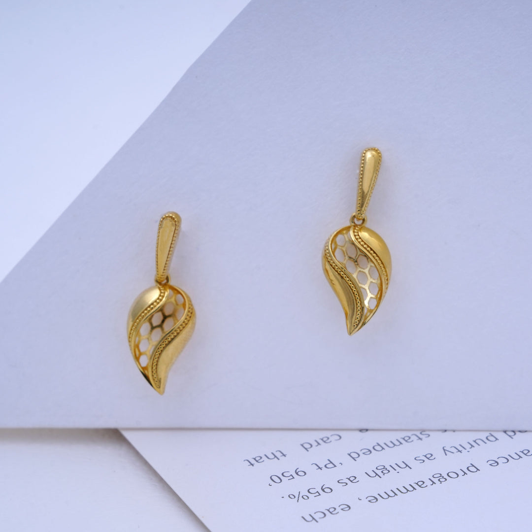 9K Gold Drop Earrings