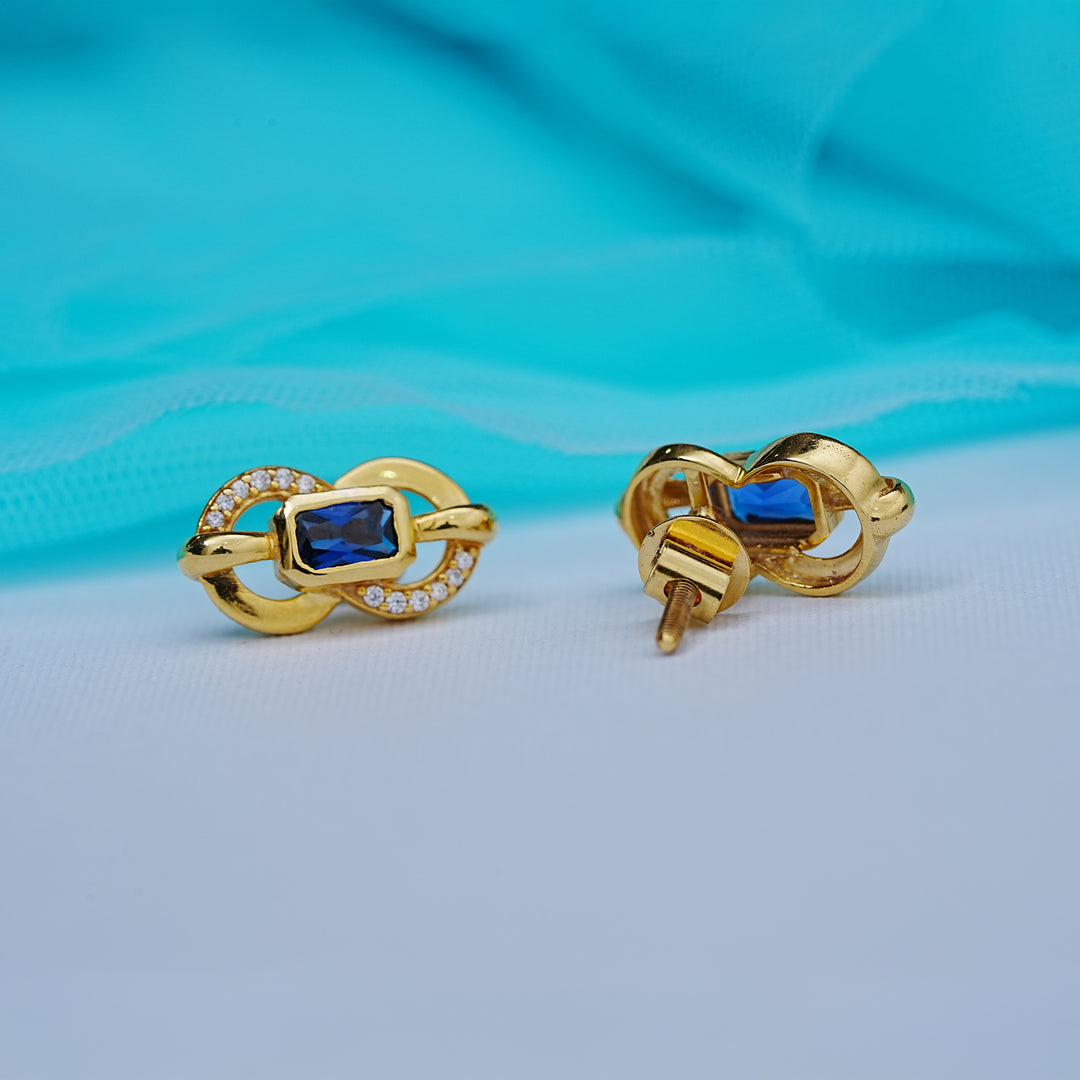 9K Gold Stud Earrings