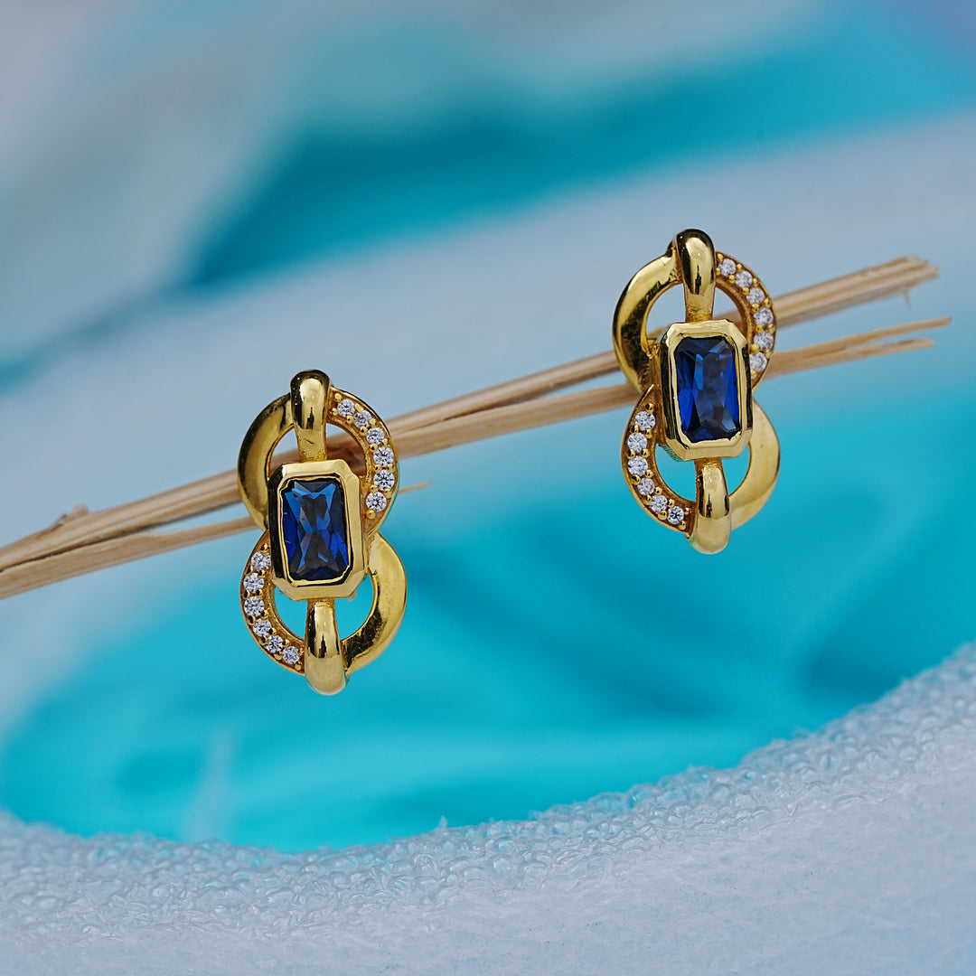 9K Gold Stud Earrings