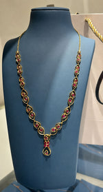 Load image into Gallery viewer, 9K Gold Necklace with CZ Stones Caia
