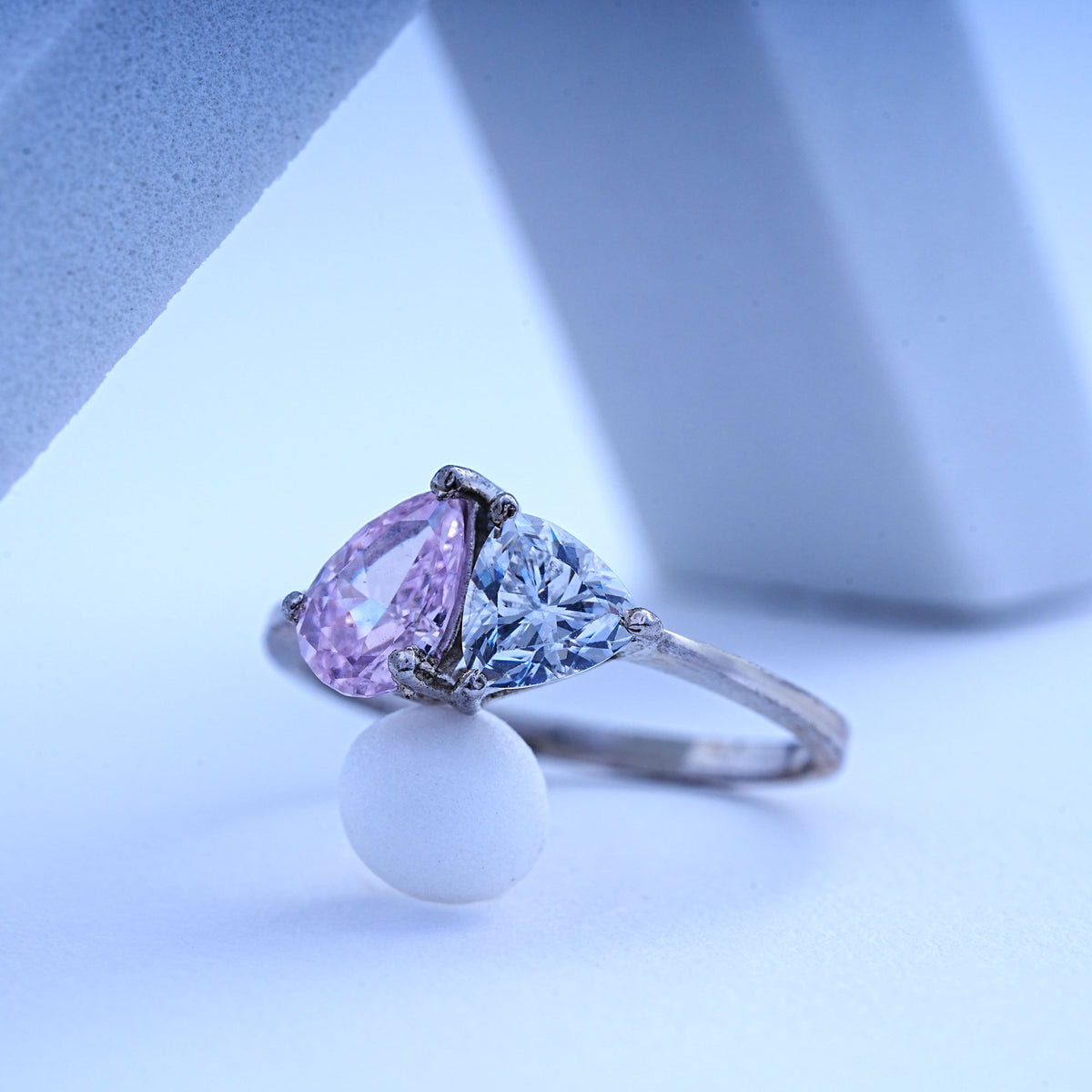 925 silver ring with swarovski stone