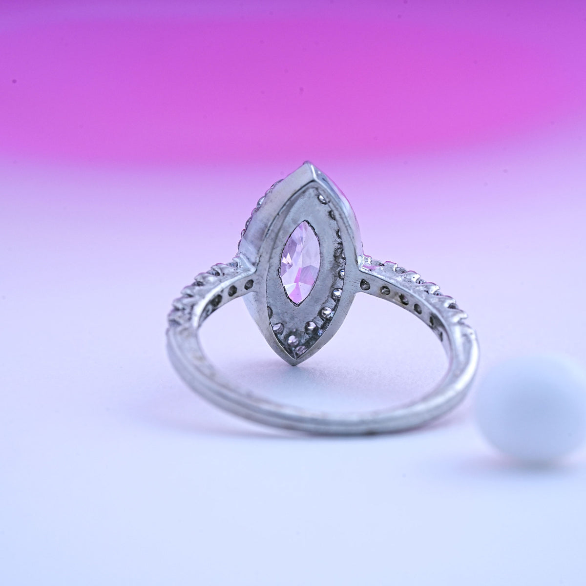 925 silver ring with swarovski stone