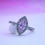 Load image into Gallery viewer, 925 Silver Ring with Swarovski Stone
