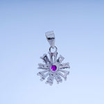 Load image into Gallery viewer, 925 Silver Pendant with matching pair of stud
