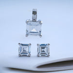 Load image into Gallery viewer, 925 Silver Pendant with matching pair of stud
