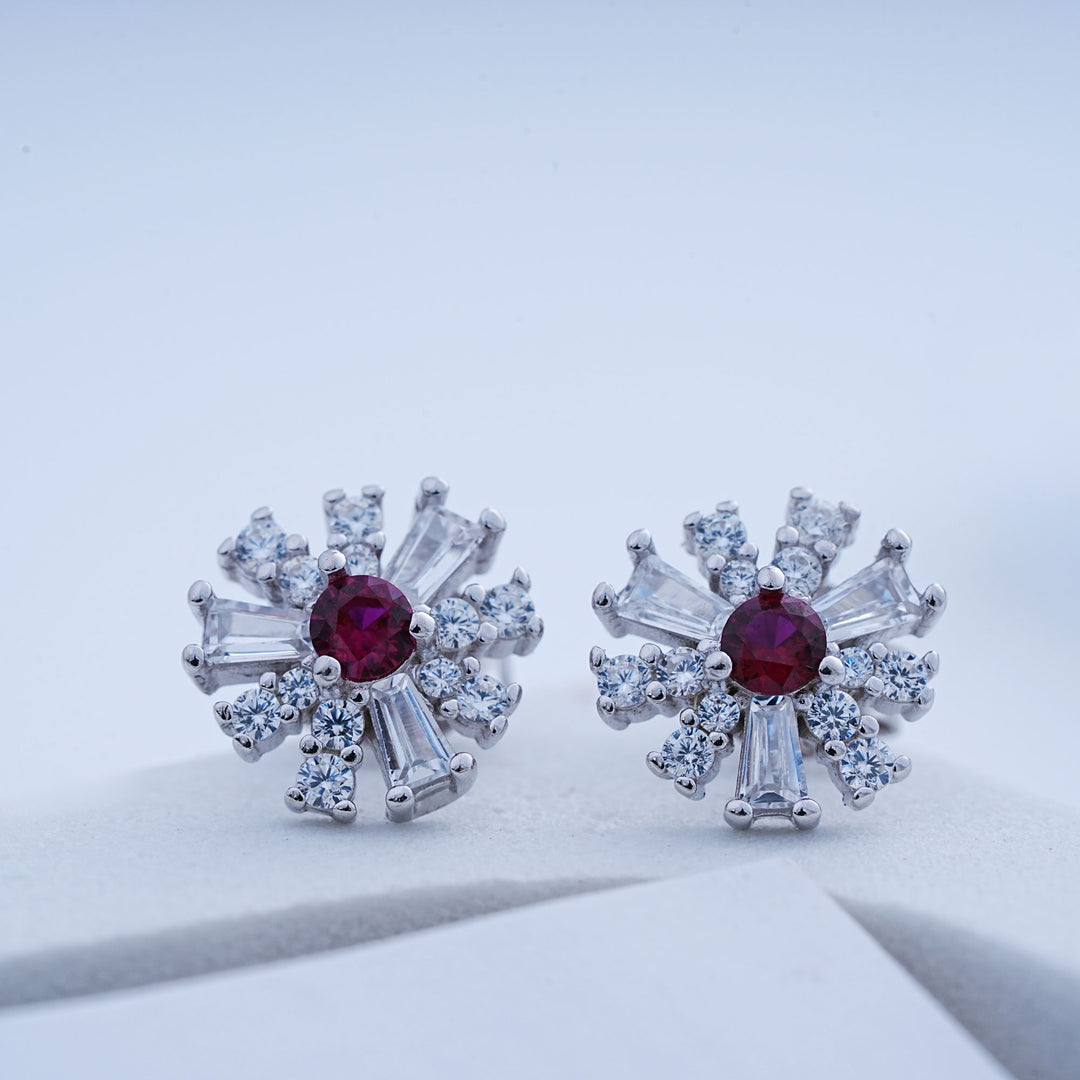 925 Silver Pendant with matching pair of stud